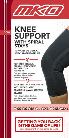 MKO KNEE SUPPORT SPIRAL STAYS CLOSED PATELLA