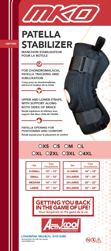 MKO PATELLA STABILIZER | Landmark Medical Systems