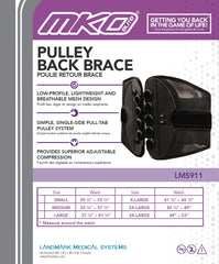 MKO PULLEY BACK BRACE | Landmark Medical Systems
